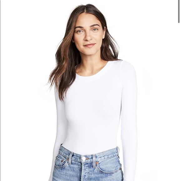 Wolford Tops - Wolford Bodysuit White Long Sleeved